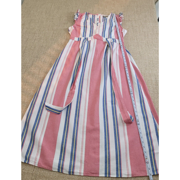 ASOS Maternity Maxi Dress Womens Size 10 Tie Front Lightweight Cotton Casual - Picture 7 of 11